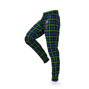 Farquharson Modern Tartan Joggers Pants with Family Crest
