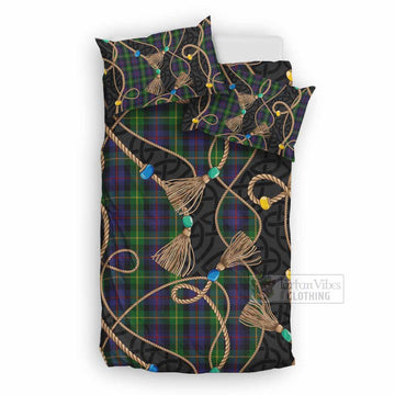 Farquharson Scottish Tartan Twisted Ropes Stylized Bedding Set UK Bedding Set UK Double 79*79 inch - Tartan Vibes Clothing