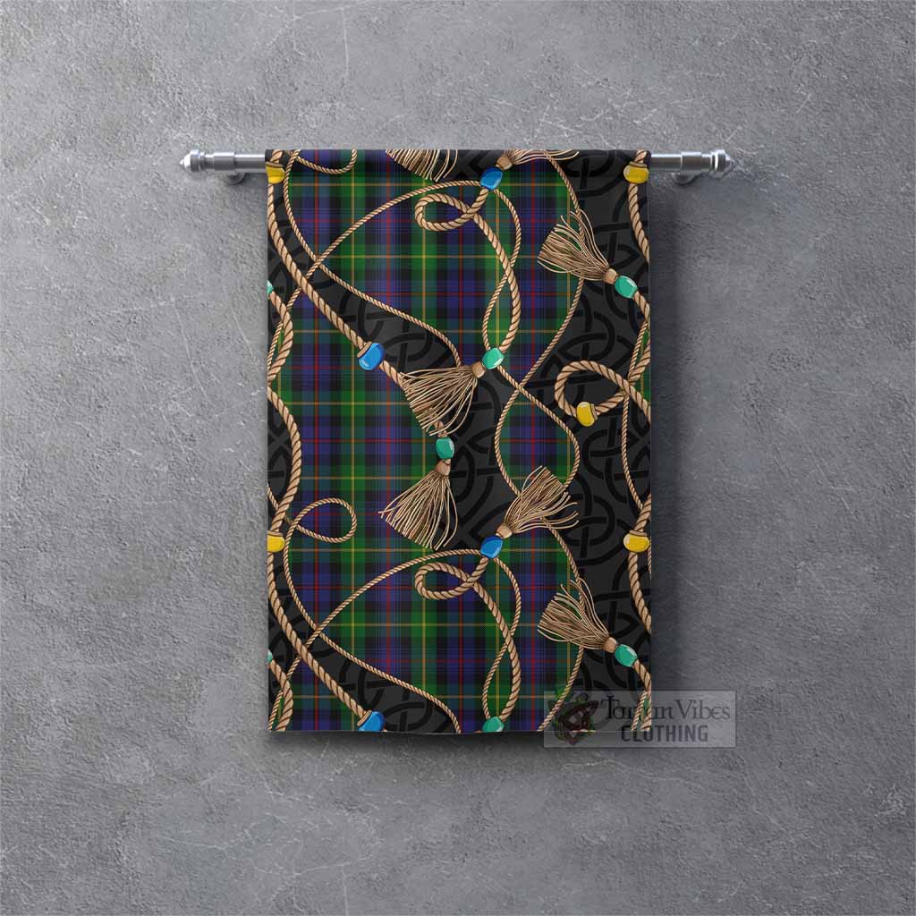 Farquharson Scottish Tartan Twisted Ropes Stylized Gonfalon Rectangle - Tartan Vibes Clothing