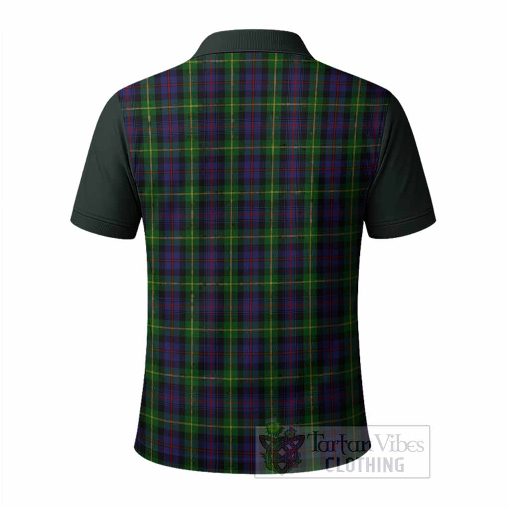 Farquharson Tartan Accent Polo Shirt with Family Crest