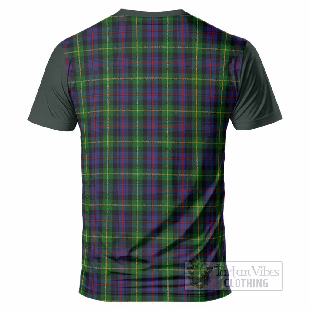 Farquharson Tartan Accent T-Shirt with Family Crest