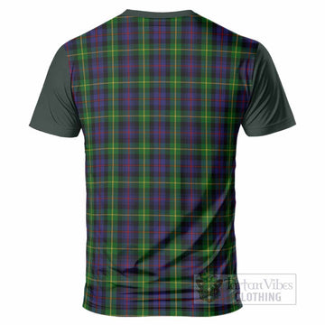 Farquharson Tartan Accent T-Shirt with Family Crest