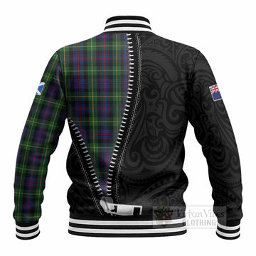 Farquharson Tartan Baseball Jacket New Zealand Pattern Unique Zipper Stylized