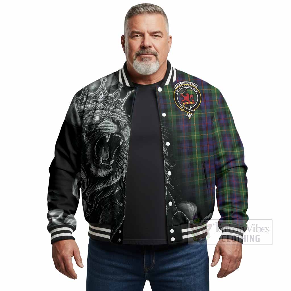 Farquharson Tartan Baseball Jacket Roaring Lion Heritage