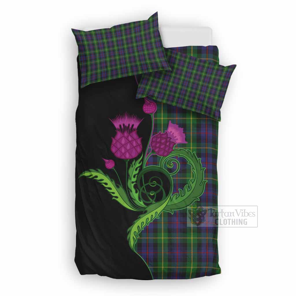 Farquharson Tartan Bedding Set Traditional Scottish Thistle UK Bedding Set UK Double 79*79 inch - Tartan Vibes Clothing
