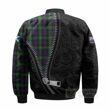 Farquharson Tartan Bomber Jacket New Zealand Pattern Unique Zipper Stylized