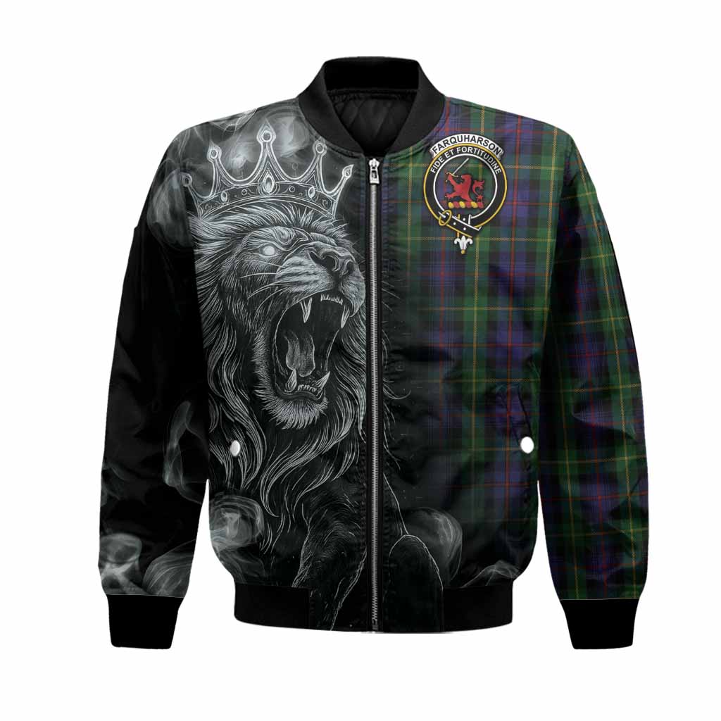 Farquharson Tartan Bomber Jacket Roaring Lion Heritage