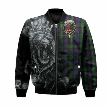 Farquharson Tartan Bomber Jacket Roaring Lion Heritage