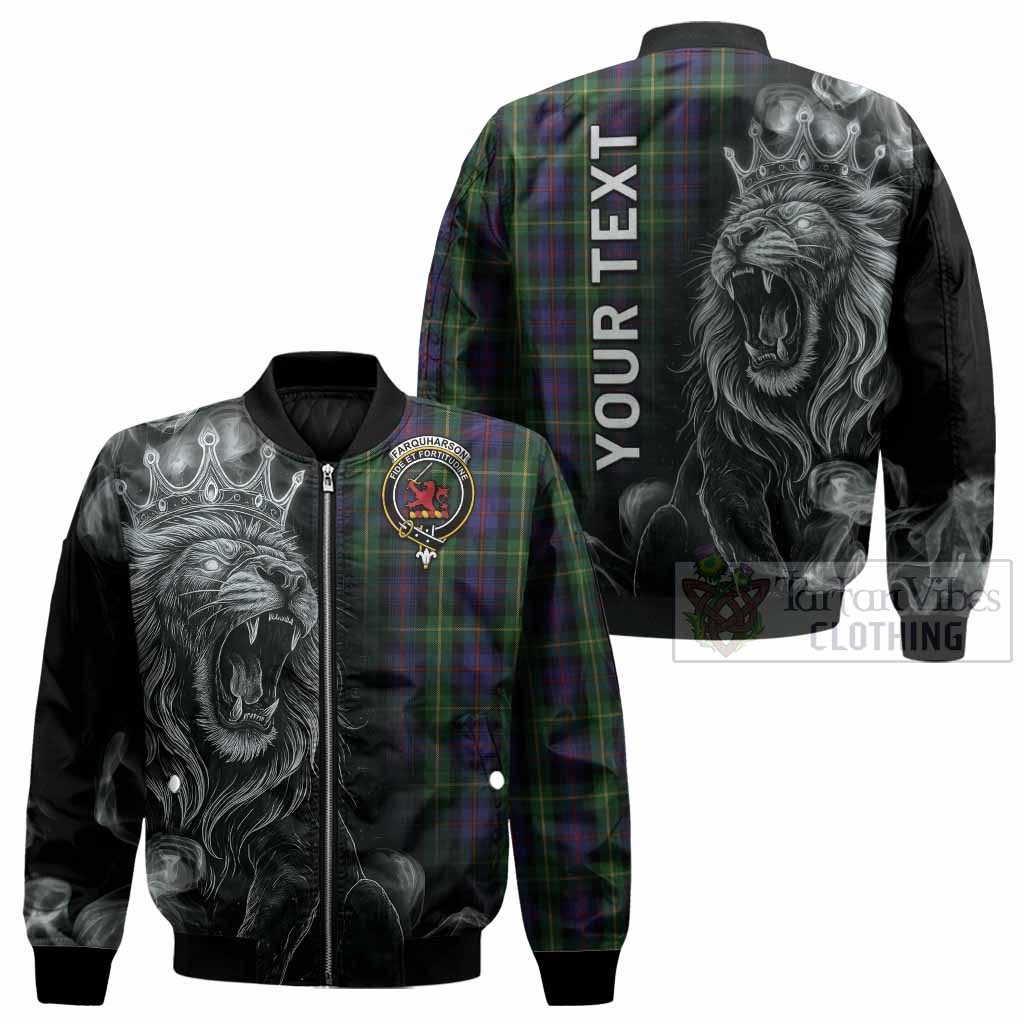 Farquharson Tartan Bomber Jacket Roaring Lion Heritage
