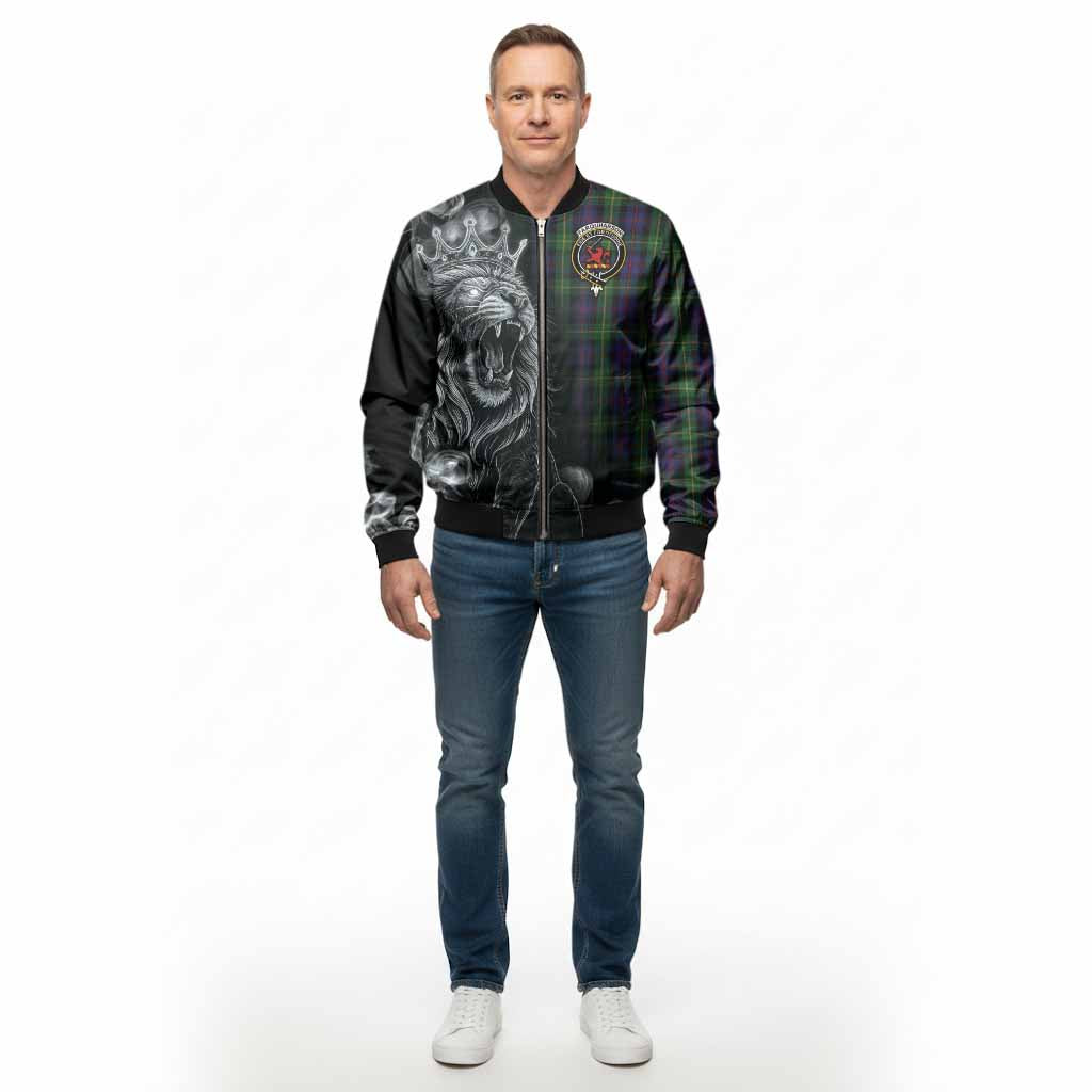 Farquharson Tartan Bomber Jacket Roaring Lion Heritage