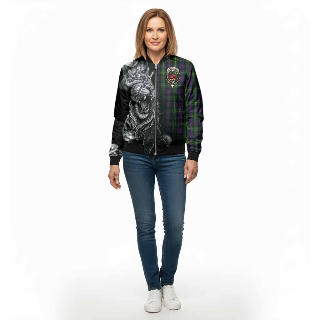 Farquharson Tartan Bomber Jacket Roaring Lion Heritage