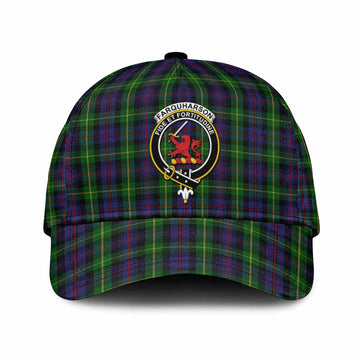 Farquharson Tartan Classic Cap with Family Crest