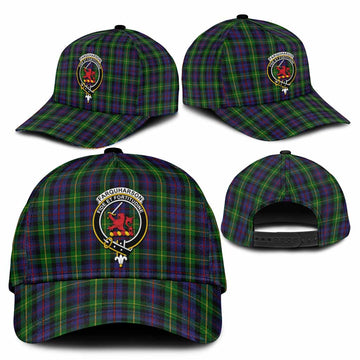 Farquharson Tartan Classic Cap with Family Crest