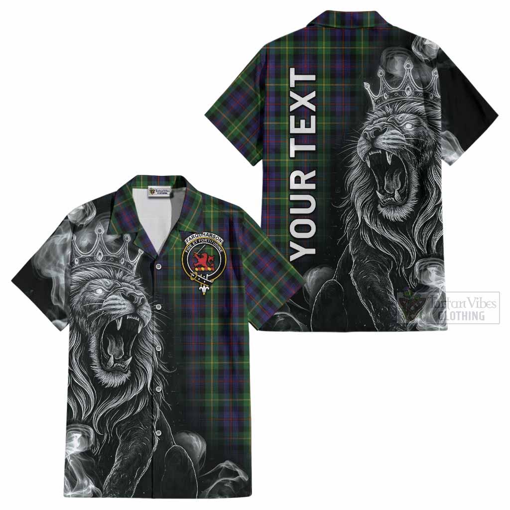 Farquharson Tartan Cotton Hawaiian Shirt Roaring Lion Heritage