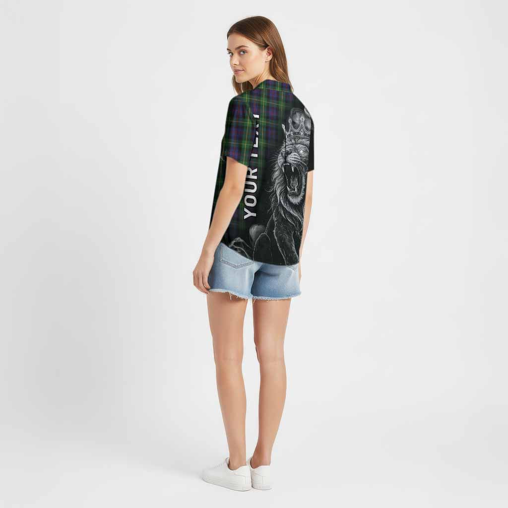 Farquharson Tartan Cotton Hawaiian Shirt Roaring Lion Heritage