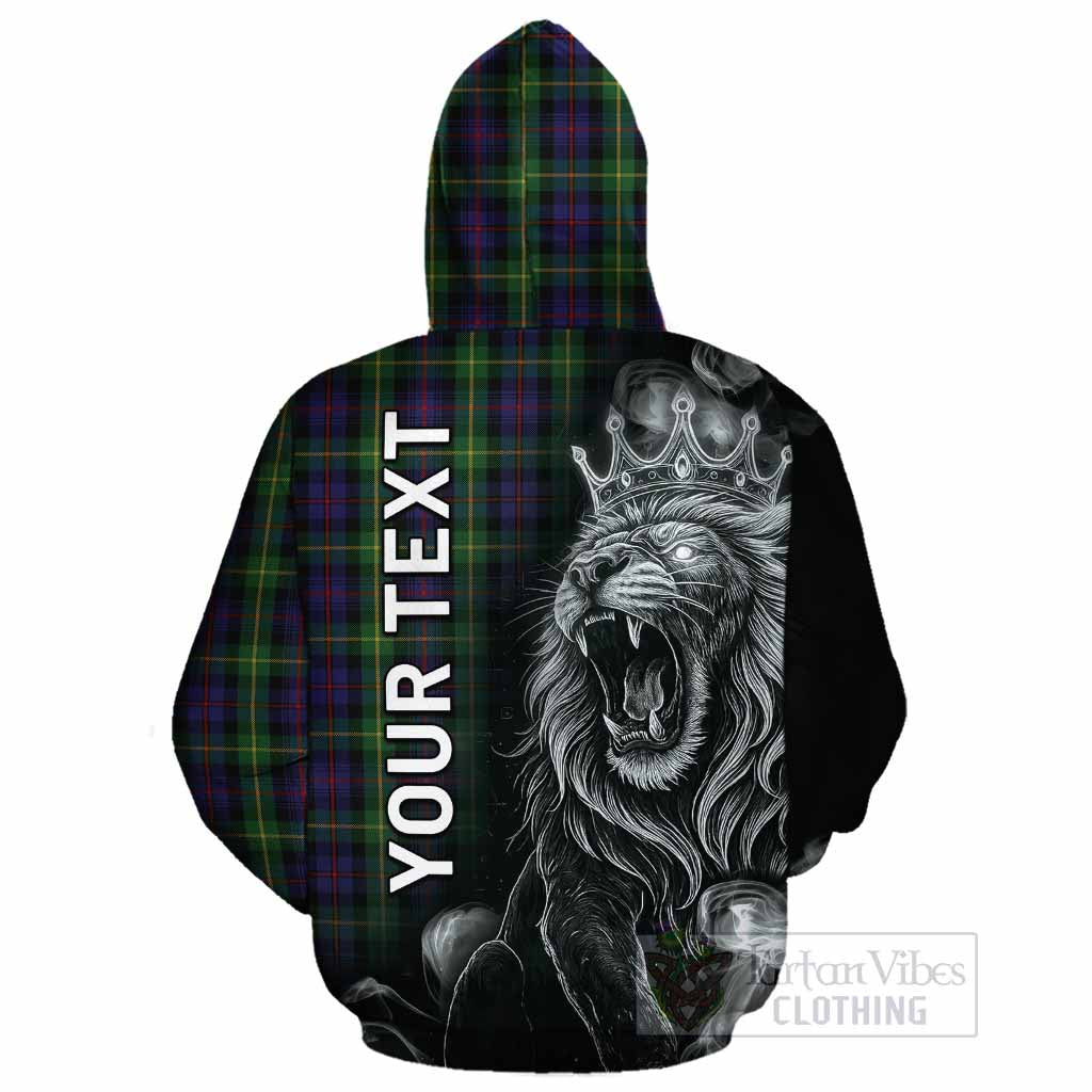 Farquharson Tartan Cotton Hoodie Roaring Lion Heritage