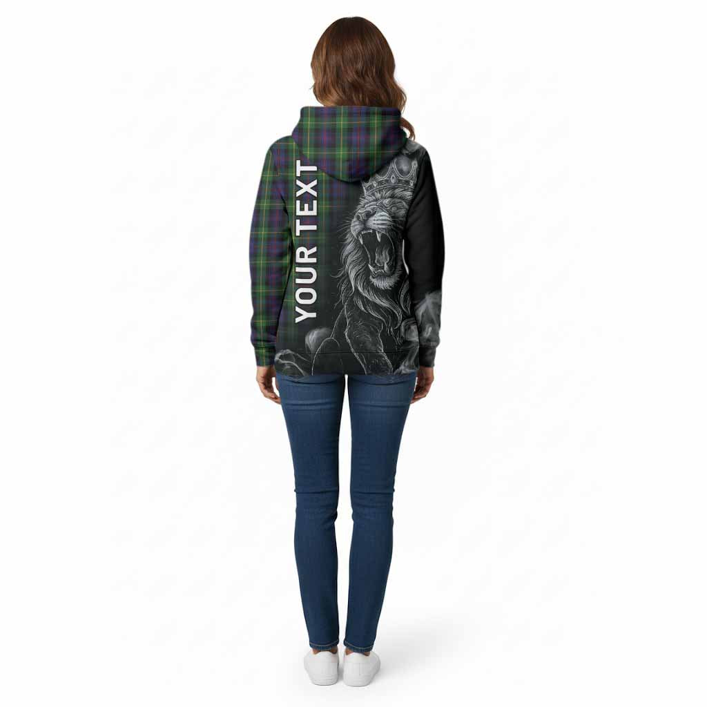 Farquharson Tartan Cotton Hoodie Roaring Lion Heritage