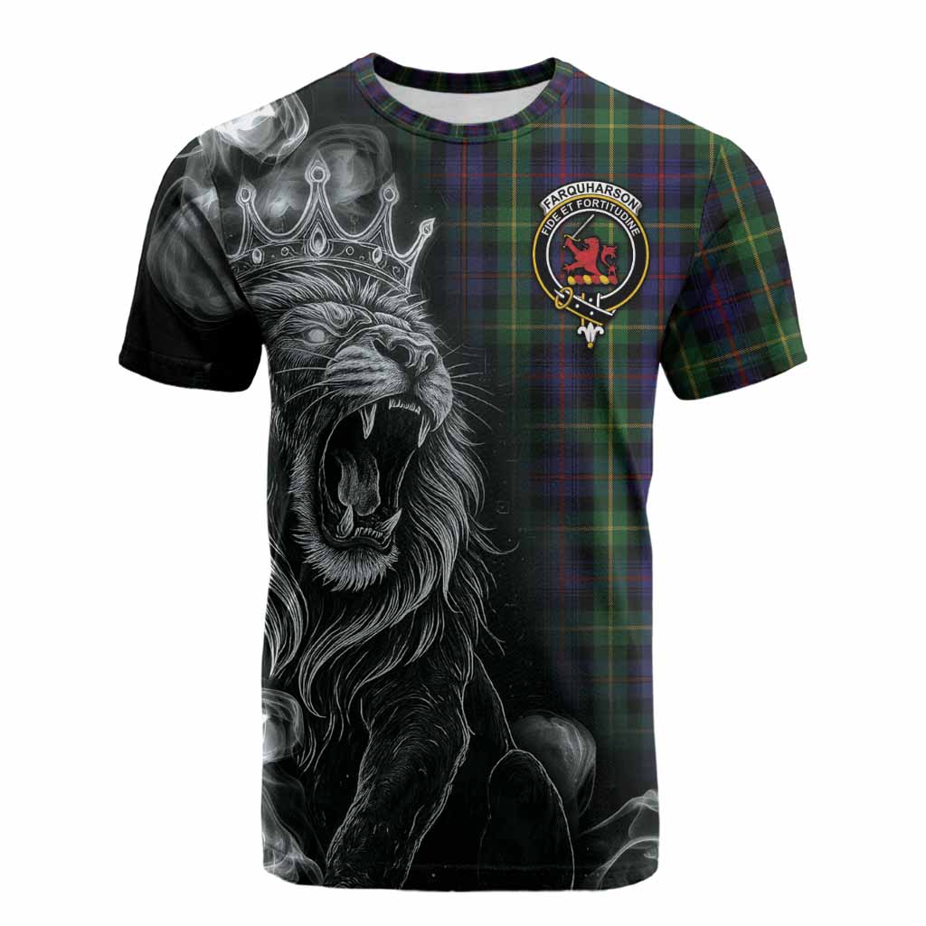 Farquharson Tartan Cotton T-shirt Roaring Lion Heritage