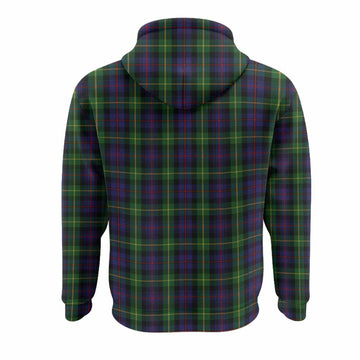 Farquharson Tartan Crest Hoodie Ferocious Lion Style