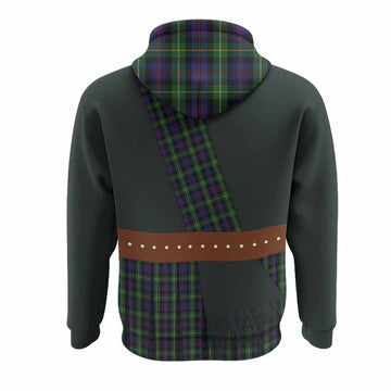 Farquharson Tartan Crest Hoodie Kilt Costume Style
