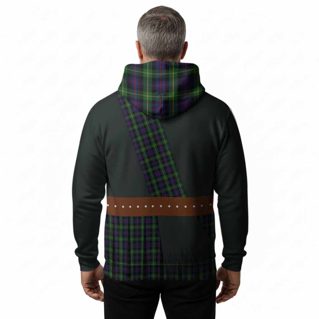 Farquharson Tartan Crest Hoodie Kilt Costume Style