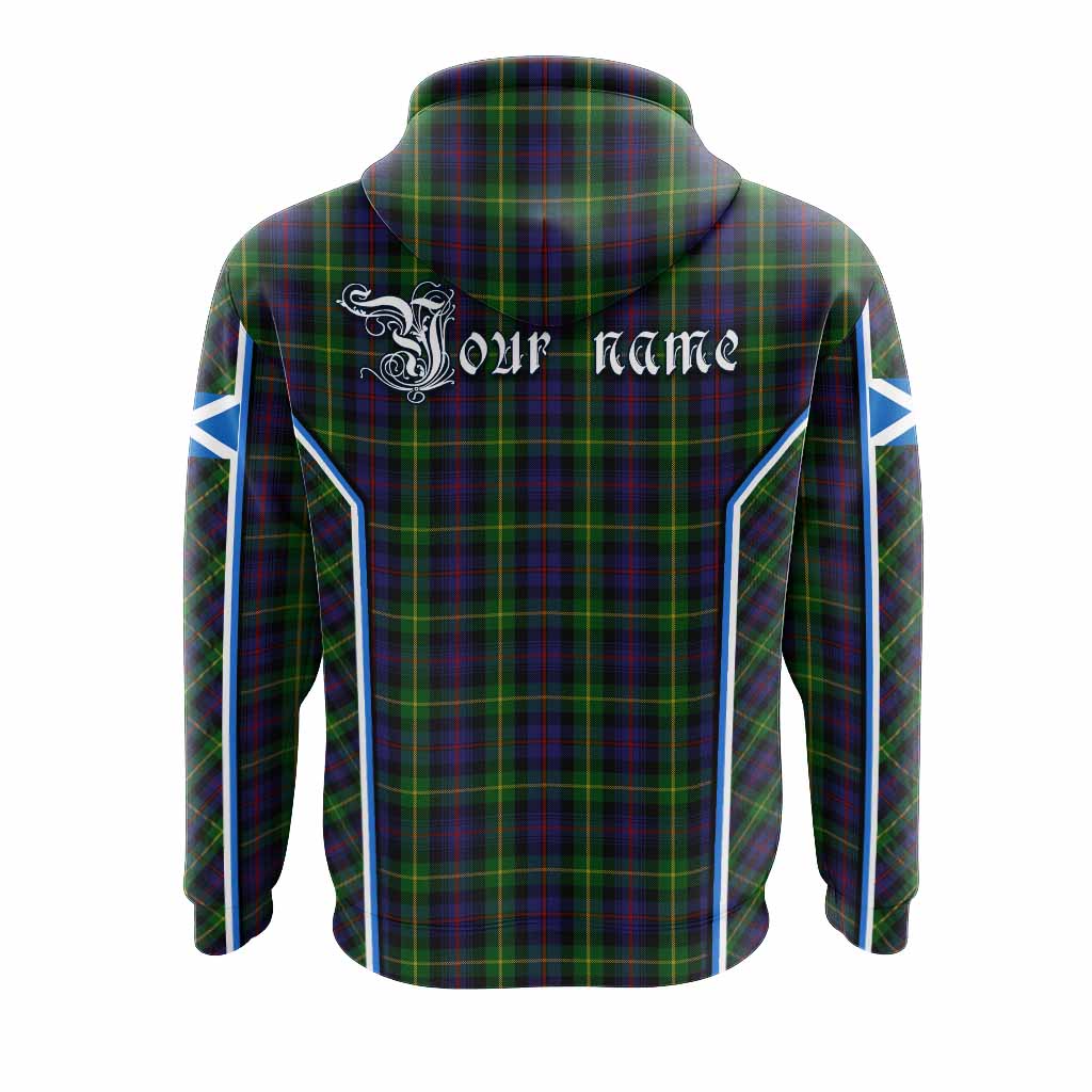 Farquharson Tartan Crest Hoodie Scotland Coat of Arm Flag Style - Tartan Vibes Clothing