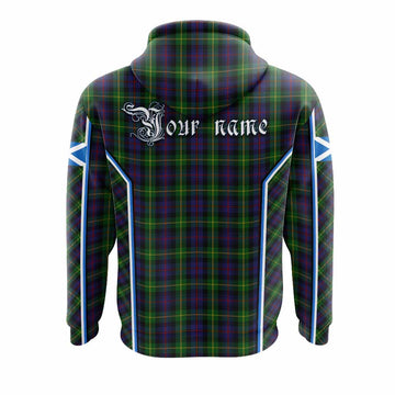 Farquharson Tartan Crest Hoodie Scotland Coat of Arm Flag Style - Tartan Vibes Clothing