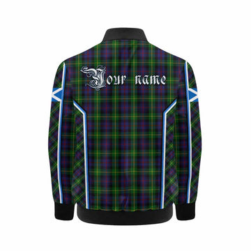 Farquharson Tartan Crest Kid Bomber Jacket Scotland Coat of Arm Flag Style - Tartan Vibes Clothing