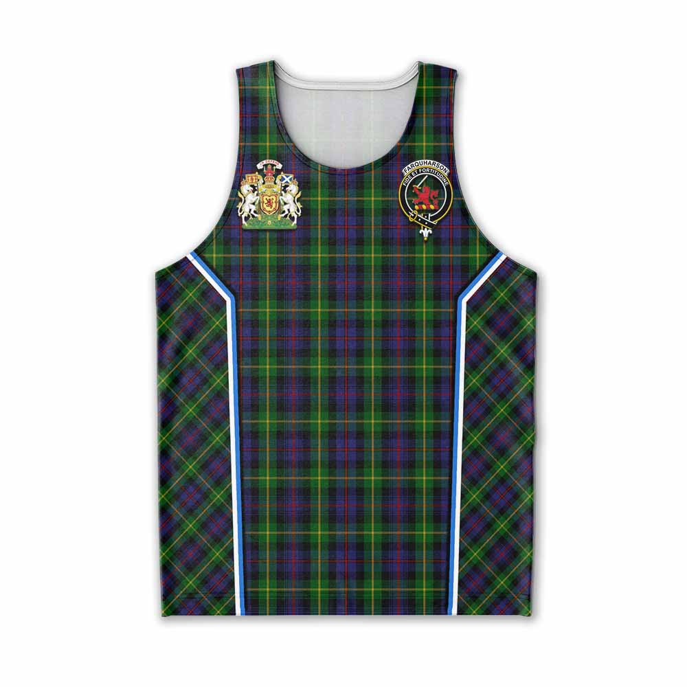 Farquharson Tartan Crest Men Tank Top Scotland Coat of Arm Flag Style - Tartan Vibes Clothing