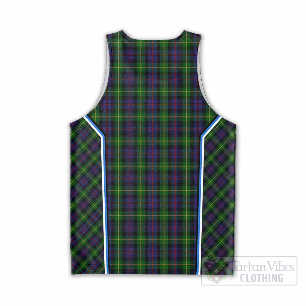 Farquharson Tartan Crest Men Tank Top Scotland Coat of Arm Flag Style - Tartan Vibes Clothing