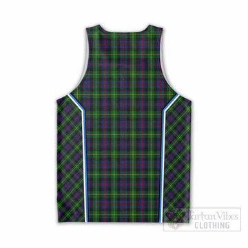 Farquharson Tartan Crest Men Tank Top Scotland Coat of Arm Flag Style