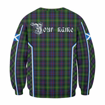 Farquharson Tartan Crest Sweatshirt Scotland Coat of Arm Flag Style