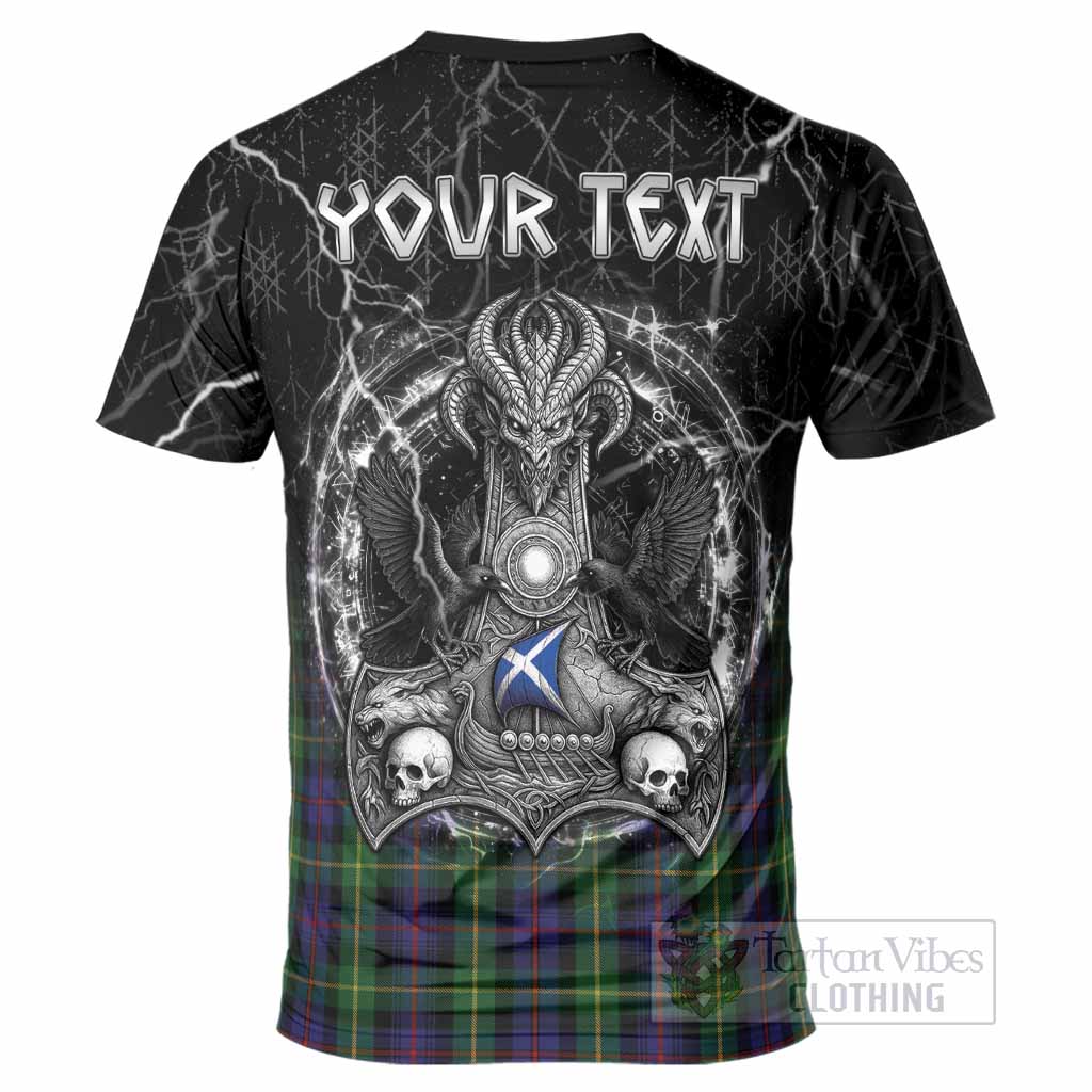Farquharson Tartan Crest T-Shirt Celtic Odin's Raven Legacy