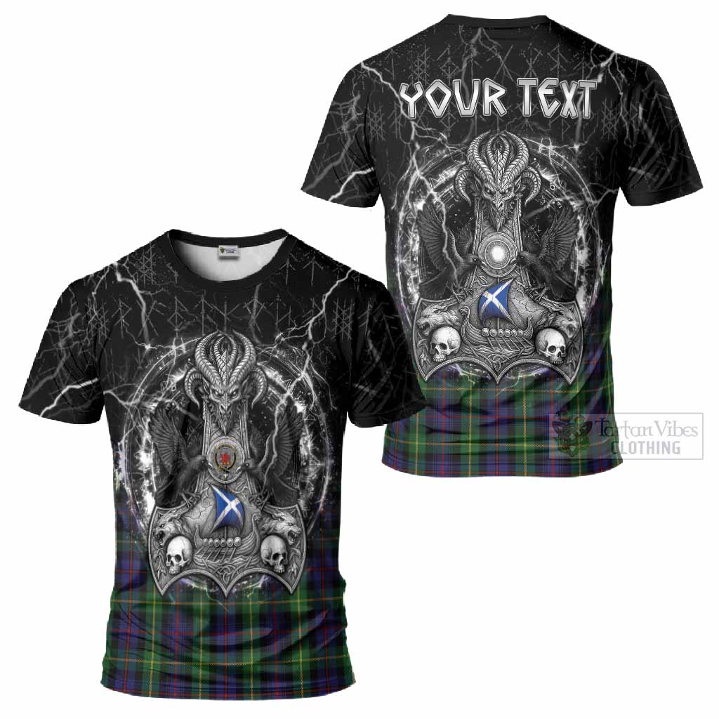 Farquharson Tartan Crest T-Shirt Celtic Odin's Raven Legacy