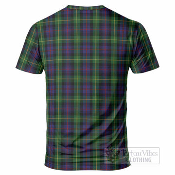 Farquharson Tartan Crest T-Shirt Ferocious Lion Style
