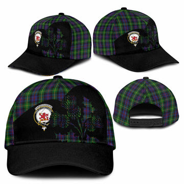 Farquharson Tartan Family Crest Classic Cap Scotland Thistle Floral Flag Style
