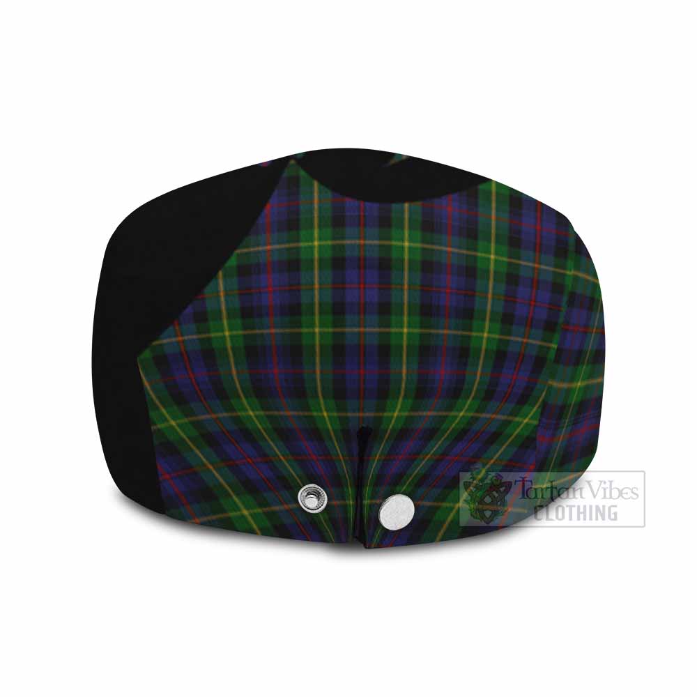 Farquharson Tartan Family Crest Flat Cap, Jeff Cap Scotland Thistle Floral