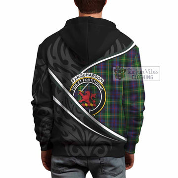 Farquharson Tartan Family Crest Hoodie Celtic Scottish Thistle Floral - Tartan Vibes Clothing