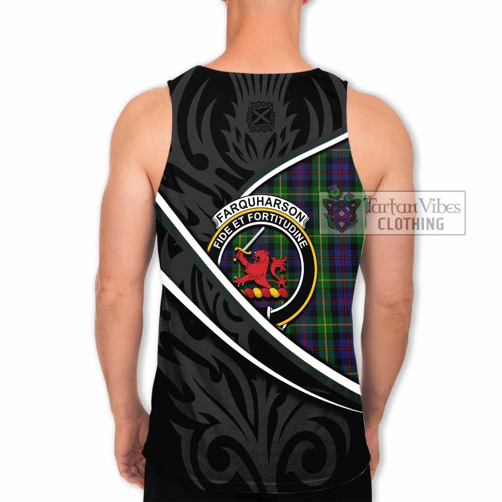 Farquharson Tartan Family Crest Men Tank Top Celtic Scottish Thistle Floral - Tartan Vibes Clothing