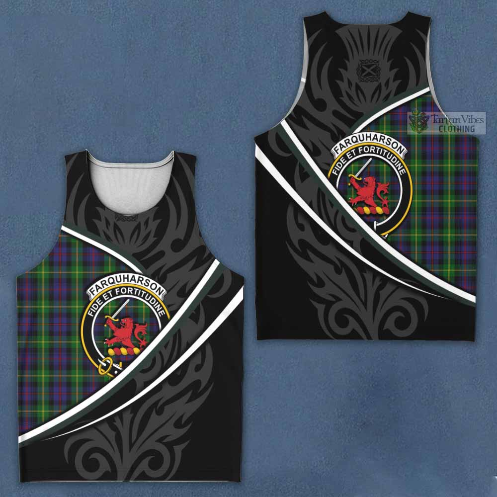 Farquharson Tartan Family Crest Men Tank Top Celtic Scottish Thistle Floral - Tartan Vibes Clothing