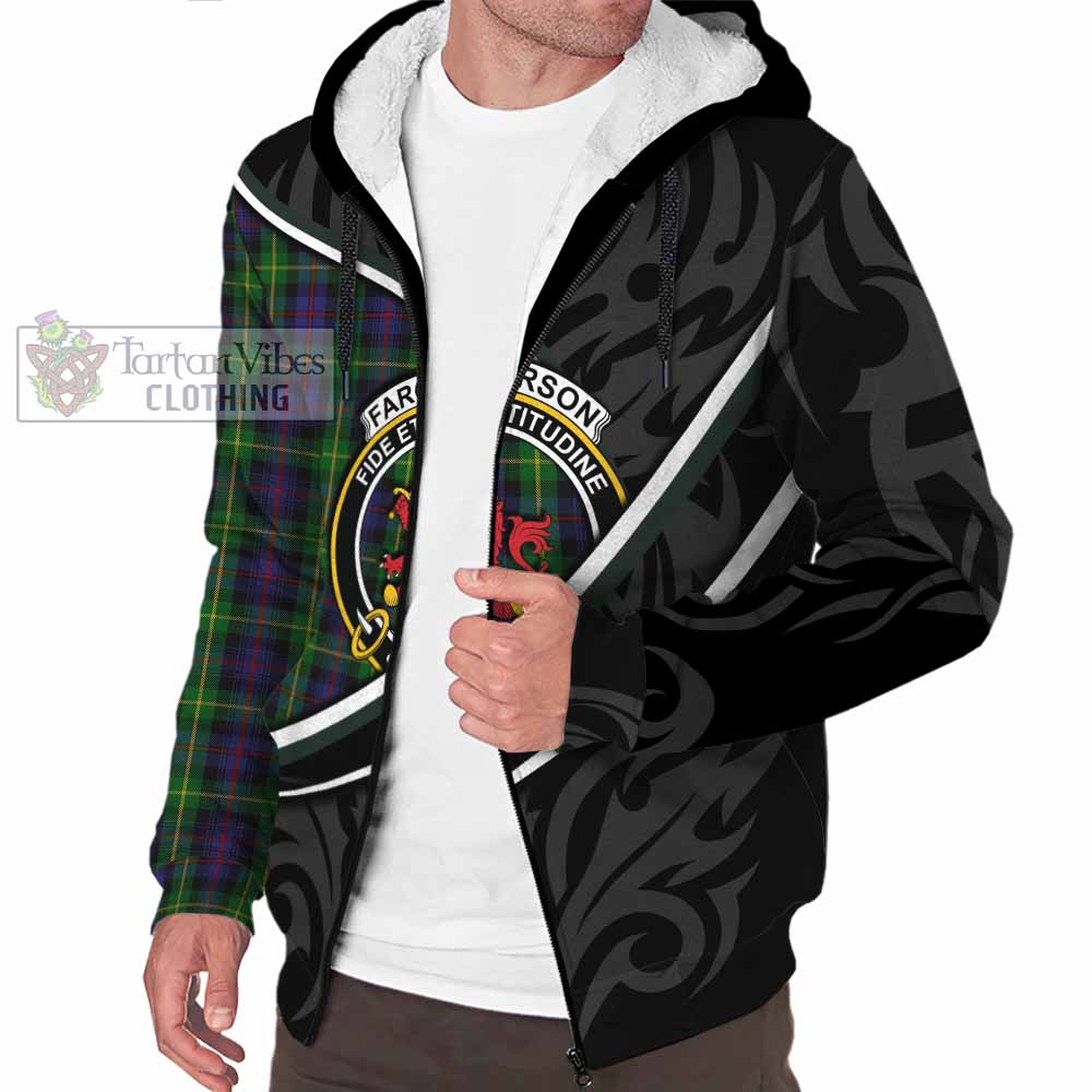 Farquharson Tartan Family Crest Sherpa Hoodie Celtic Scottish Thistle Floral - Tartan Vibes Clothing