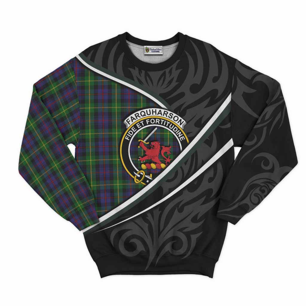 Farquharson Tartan Family Crest Sweatshirt Celtic Scottish Thistle Floral - Tartan Vibes Clothing