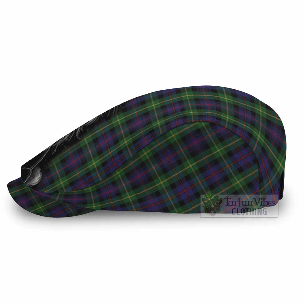Farquharson Tartan Flat Cap, Jeff Cap Roaring Lion Heritage