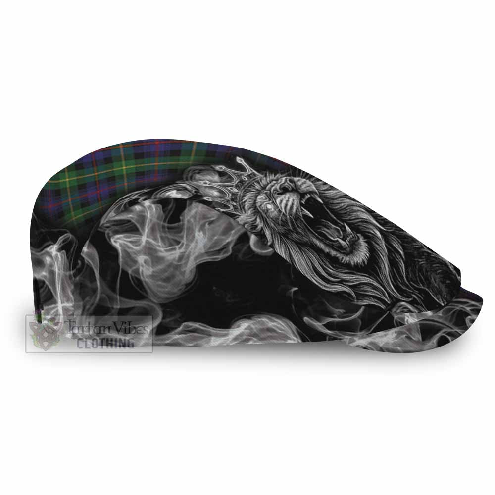 Farquharson Tartan Flat Cap, Jeff Cap Roaring Lion Heritage