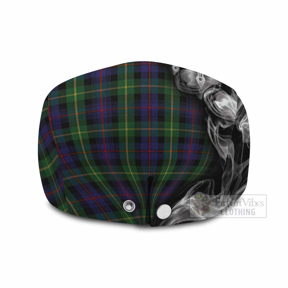 Farquharson Tartan Flat Cap, Jeff Cap Roaring Lion Heritage