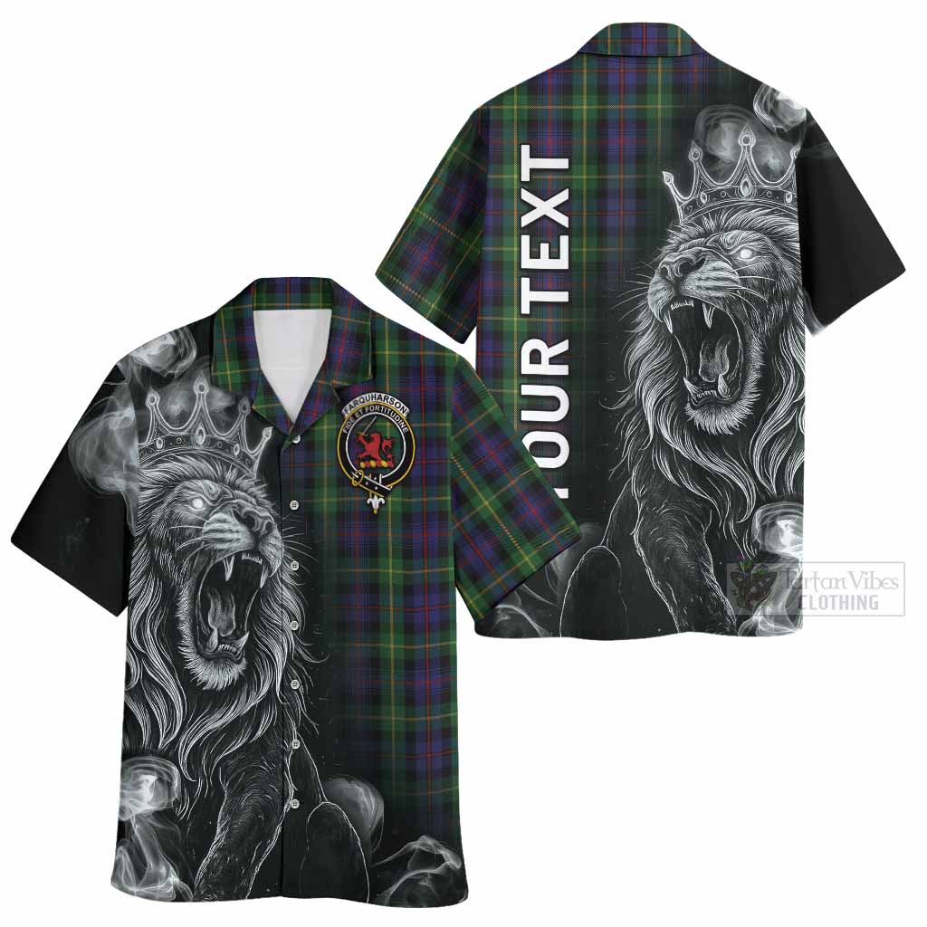 Farquharson Tartan Hawaiian Shirt Roaring Lion Heritage