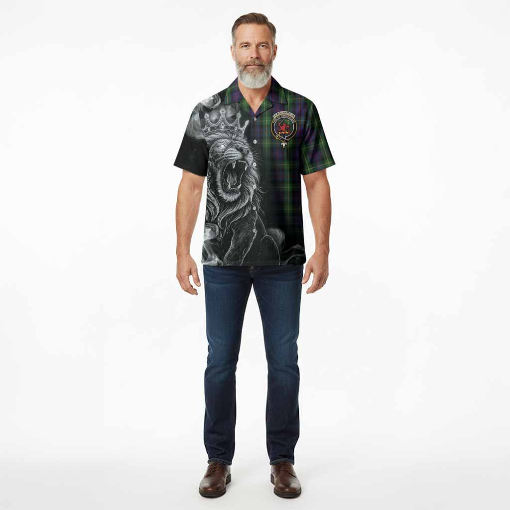 Farquharson Tartan Hawaiian Shirt Roaring Lion Heritage