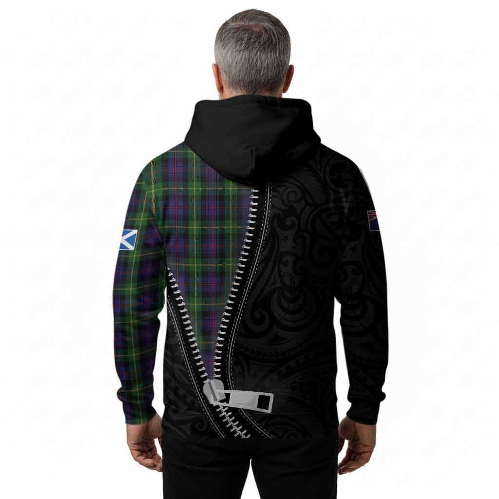 Farquharson Tartan Hoodie New Zealand Pattern Unique Zipper Stylized