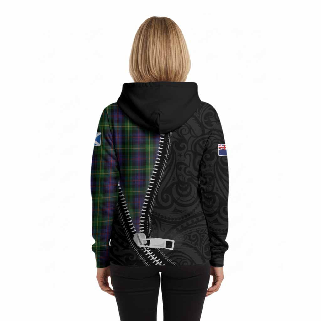 Farquharson Tartan Hoodie New Zealand Pattern Unique Zipper Stylized