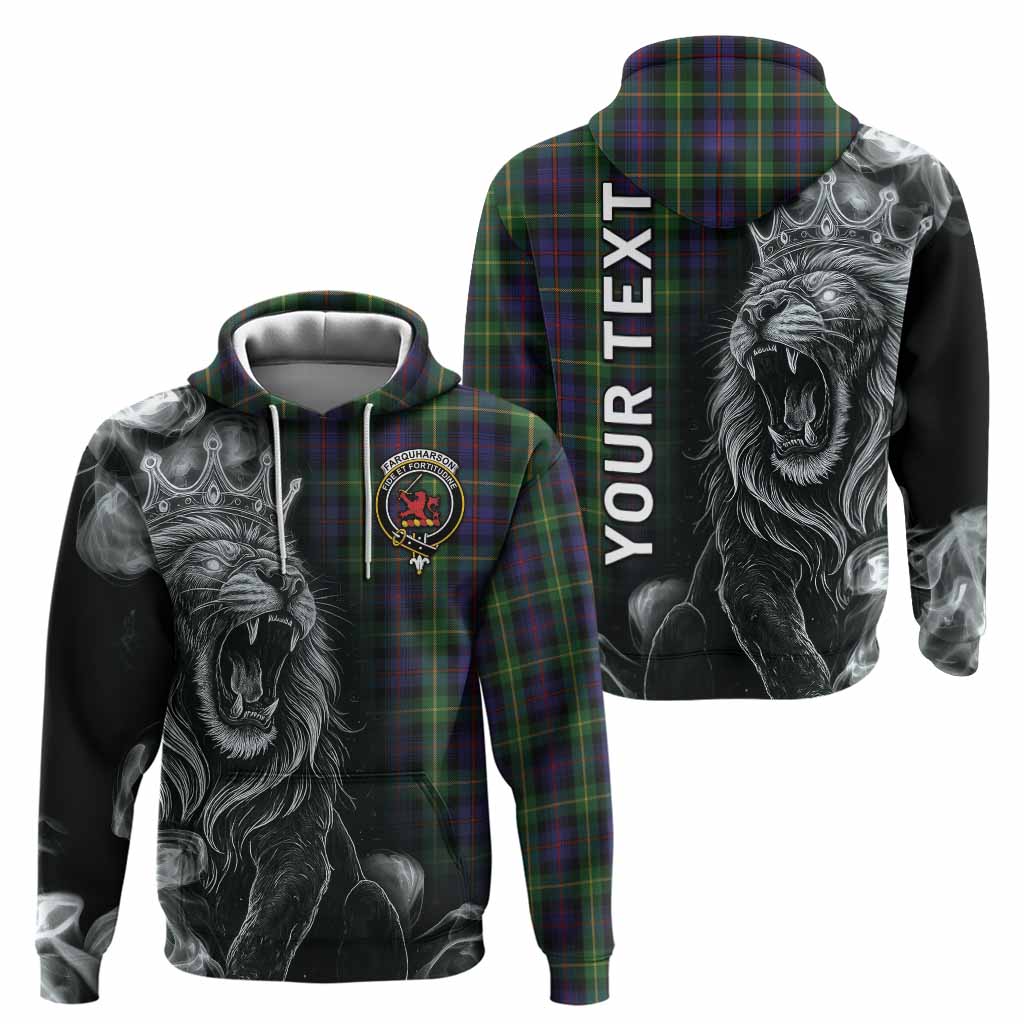 Farquharson Tartan Hoodie Roaring Lion Heritage